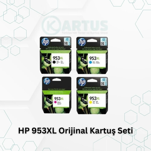 HP 953XL Orijinal Kartuş Seti – Yüksek Kapasite 