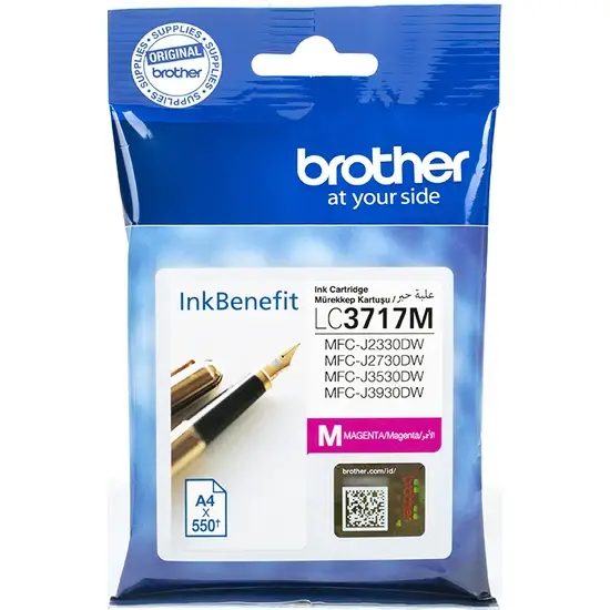 Brother LC-3717 Kırmızı Orjinal Kartuş - 1
