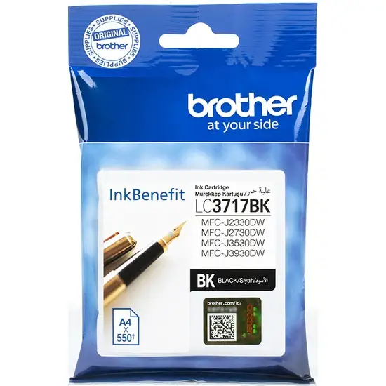 Brother LC-3717 Siyah Orjinal Kartuş - 1