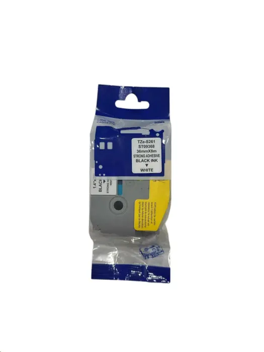 Brother TZe-S651 Muadil Sarı Siyah Yapışkanlı Etiket - 1