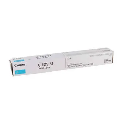 Canon C-EXV-51 Mavi Orjinal Fotokopi Toneri - 1
