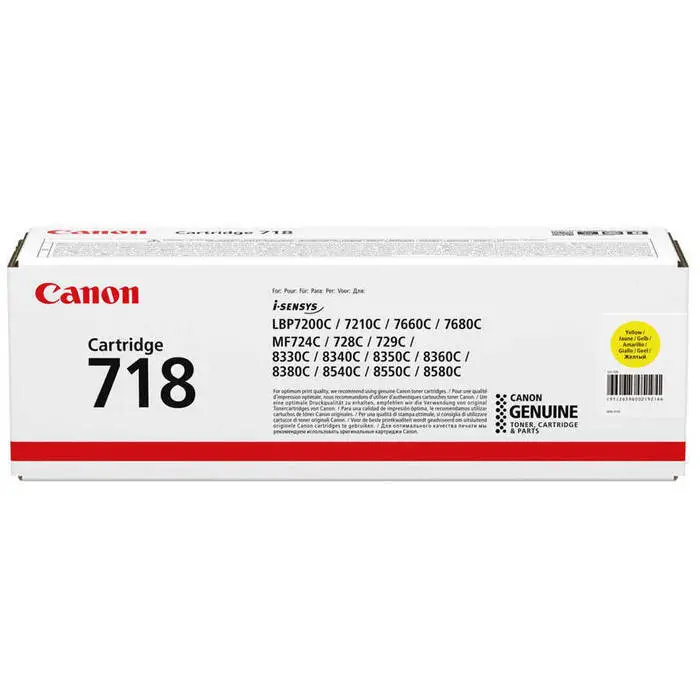 Canon Crg-718 Orjinal Sarı Toner - 1