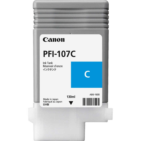 Canon - Canon PFI-107C Mavi Muadil Kartuş