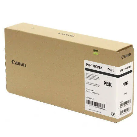 Canon PFI-1700PBK/0775C001 Foto Siyah Orjinal Kartuş - 1