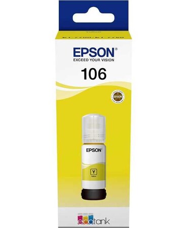 Epson - Epson 106-C13T00R440 Sarı Orjinal Mürekkep