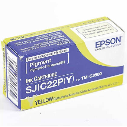 Epson - Epson SJIC22-C33S020604 Sarı Orjinal Kartuş