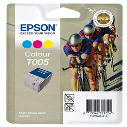 Epson - Epson T005-C13T00501120 Renkli Orjinal Kartuş