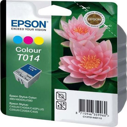 Epson - Epson T014-C13T01440120 Renkli Orjinal Kartuş