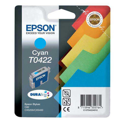 Epson - Epson T0422-C13T04224020 Mavi Orjinal Kartuş