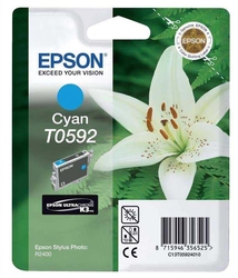 Epson - Epson T0592-C13T05924020 Mavi Orjinal Kartuş