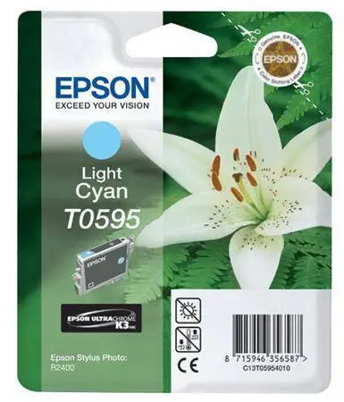 Epson T0595-C13T05954020 Açık Mavi Orjinal Kartuş - 1