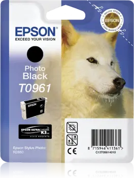 Epson T0961-C13T09614020 Siyah Orjinal Kartuş - 1