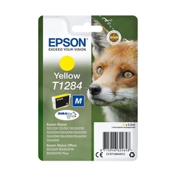 Epson - Epson T1284-C13T12844020 Sarı Orjinal Kartuş