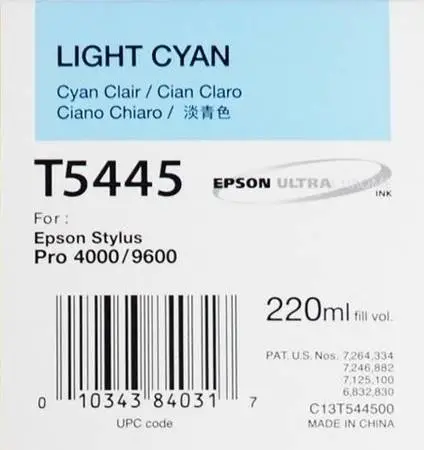 Epson T5445-C13T544500 Açık Mavi Orjinal Kartuş - 1