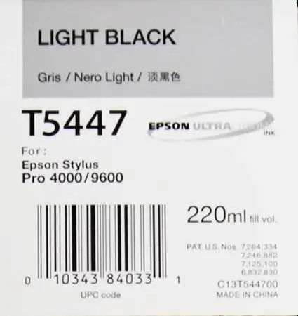 Epson T5447-C13T544700 Açık Siyah Orjinal Kartuş - 1