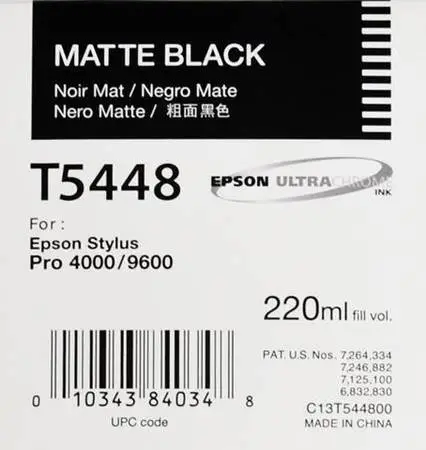 Epson T5448-C13T544800 Mat Siyah Orjinal Kartuş - 1