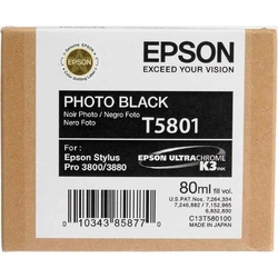 Epson T5801-C13T580100 Foto Siyah Orjinal Kartuş