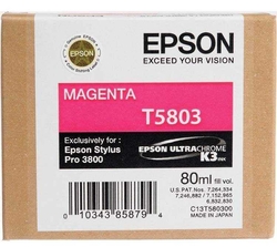 Epson - Epson T5803-C13T580300 Kırmızı Orjinal Kartuş