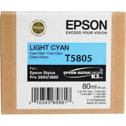 Epson - Epson T5805-C13T580500 Açık Mavi Orjinal Kartuş