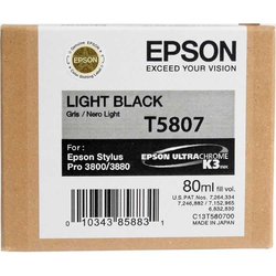 Epson - Epson T5807-C13T580700 Açık Siyah Orjinal Kartuş