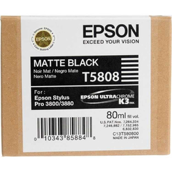 Epson - Epson T5808-C13T580800 Mat Siyah Orjinal Kartuş