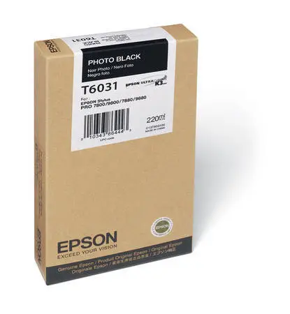 Epson T6031-C13T603100 Foto Siyah Orjinal Kartuş - 1