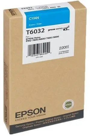 Epson T6032-C13T603200 Mavi Orjinal Kartuş - 1