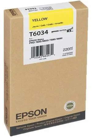 Epson T6034-C13T603400 Sarı Orjinal Kartuş - 1