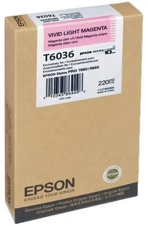 Epson T6036-C13T603600 Açık Kırmızı Orjinal Kartuş - 1
