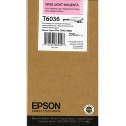 Epson - Epson T6036-C13T603600 Açık Kırmızı Orjinal Kartuş