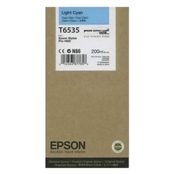 Epson - Epson T6535-C13T653500 Açık Mavi Orjinal Kartuş