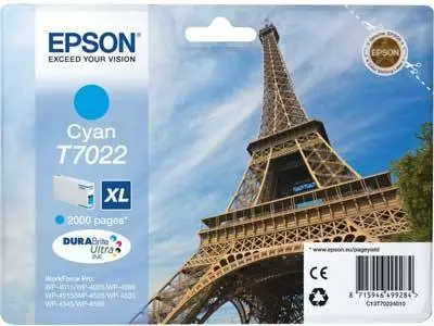 Epson T7022XL-C13T70224010 Mavi Orjinal Kartuş - 1