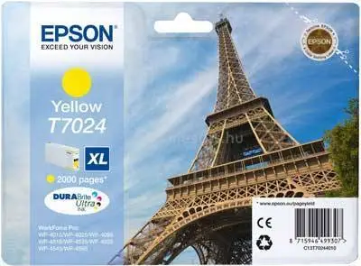 Epson T7024XL-C13T70244010 Sarı Orjinal Kartuş - 1