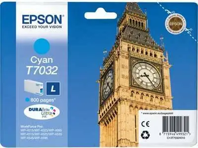 Epson T7032-C13T70324010 Mavi Orjinal Kartuş - 1