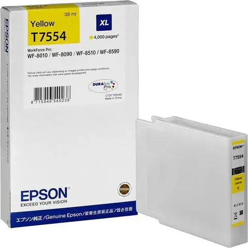 Epson T7554XL-C13T755440 Sarı Orjinal Kartuş - 1