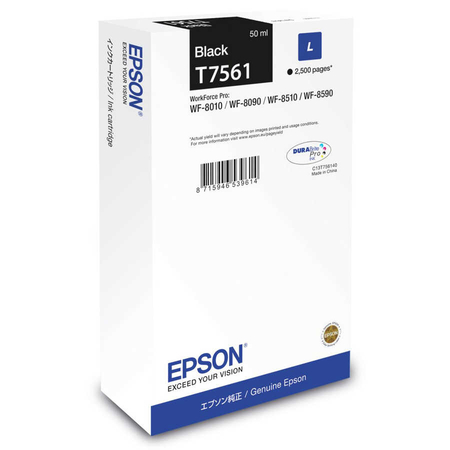 Epson - Epson T7561L Siyah Orjinal Kartuş
