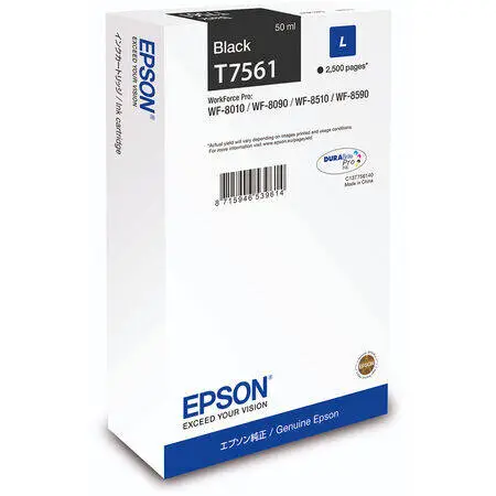 Epson T7561L Siyah Orjinal Kartuş - 1