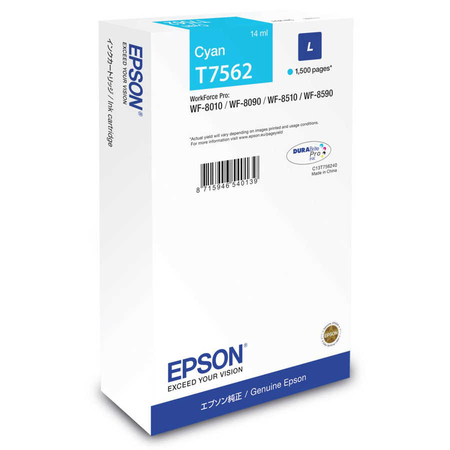 Epson - Epson T7562L Mavi Orjinal Kartuş