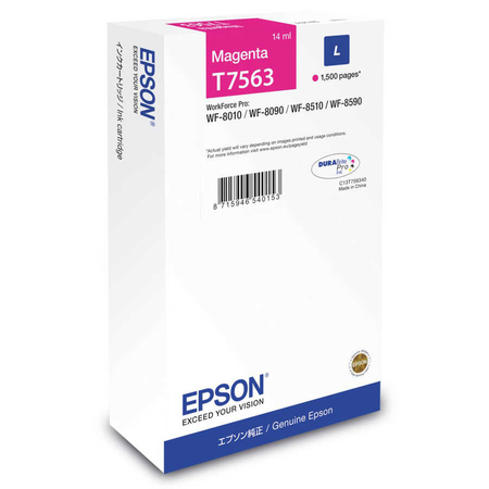 Epson - Epson T7563L Kırmızı Orjinal Kartuş