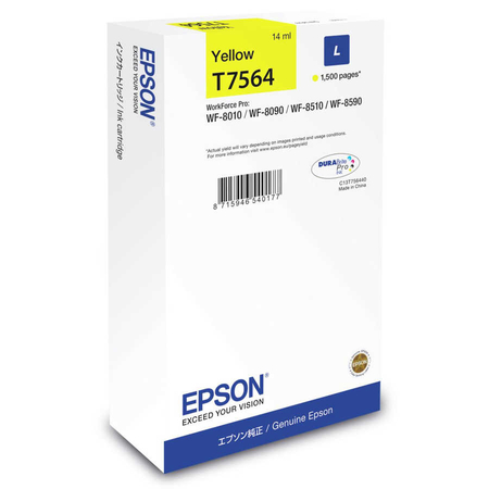 Epson - Epson T7564L Sarı Orjinal Kartuş