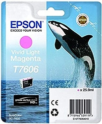 Epson - Epson T7606-C13T76064010 Açık Kırmızı Orjinal Kartuş