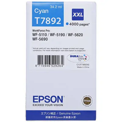 Epson T7892-C13T789240 Mavi Orjinal Kartuş - 1