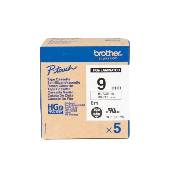 HGe-221 9mm Beyaz Siyah Yüksek Kaliteli Etiket - 1