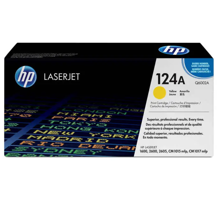 Hp 124A -Q6002A Sarı Orjinal Toner - 1
