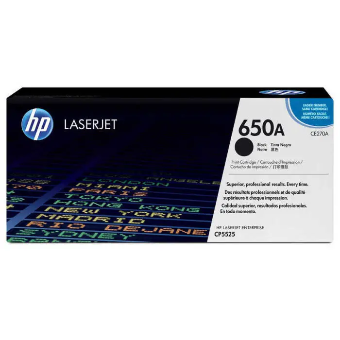 Hp 650A-CE270A Orjinal Siyah Toner - 1
