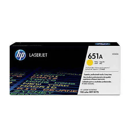 Hp 651A-CE342A Sarı Orjinal Toner - 1