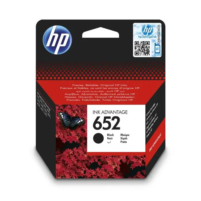 Hp 652-F6V25AE Orjinal Siyah Kartuş - 1