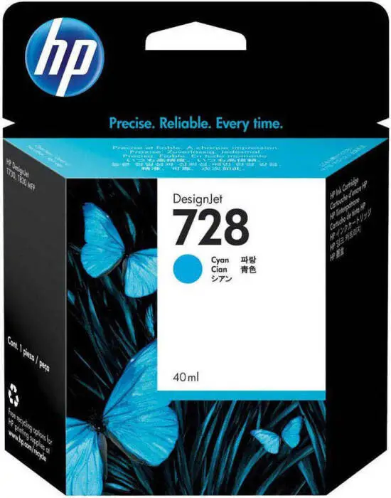 HP 728-F9J63A Mavi Orijinal Kartuş - 1