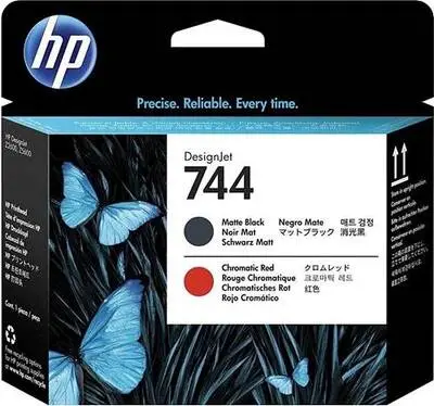 Hp 744-F9J88A Mat Siyah-Kromatik Kırmızı Baskı Kafası - 1