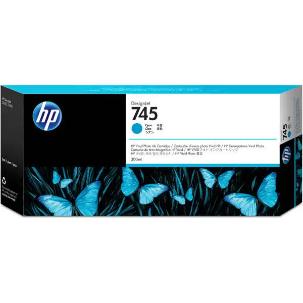 Hp 745-F9K03A Mavi Orjinal Kartuş Yüksek Kapasiteli - 1